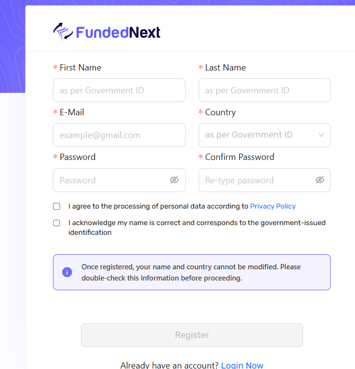 FundedNext Login: Easy Access to Your Dashboard
