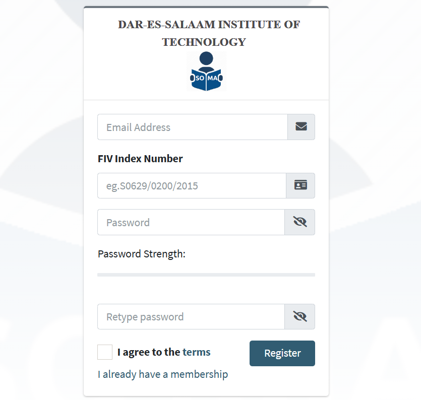 Soma Login Portal for Dar es Salaam Institute Tech