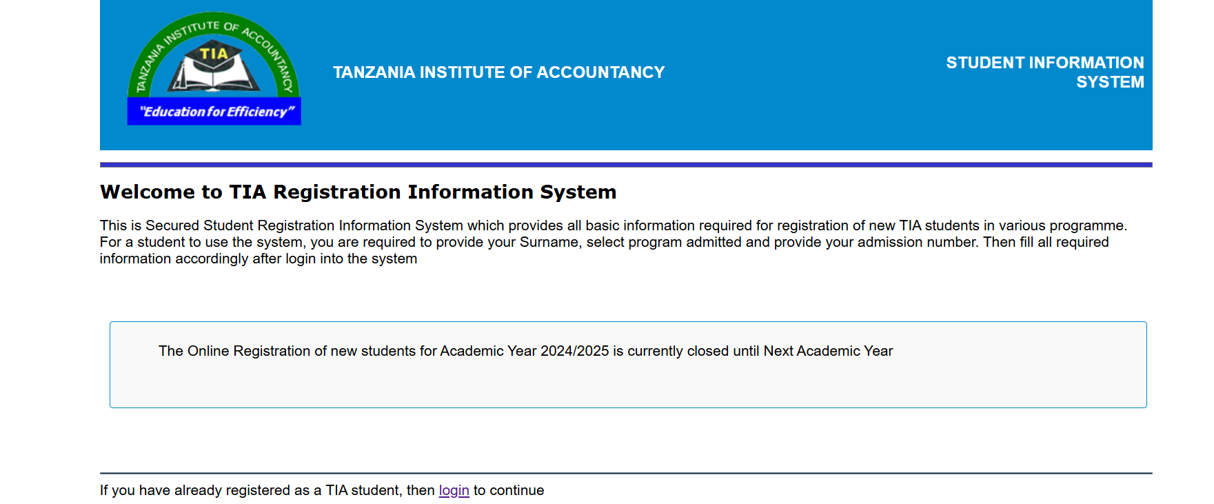 Access TIA Student Information Securely