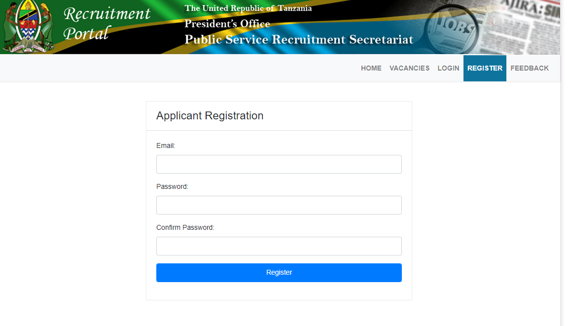 Ajira Portal Registration