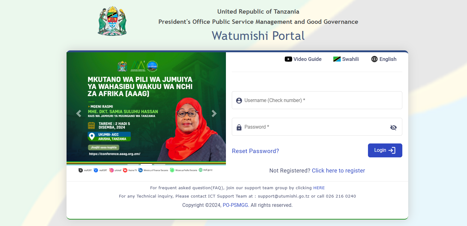 Introduction Accessing government services efficiently is crucial for Tanzanian government employees and citizens. The ESS Utumishi portal simplifies the process by providing a platform to manage personal employment details. In this guide, we’ll explore how to access the ESS Utumishi platform, including steps for login and password management, the portal's key benefits, and essential details for smooth navigation. What Is ESS Utumishi? ESS Utumishi, short for Employee Self-Service Utumishi, is an online portal tailored for Tanzanian government employees. It facilitates seamless access to employment services, allowing users to view personal details, update information, and access essential employment resources. The portal is part of the President's Office Public Service Management and Good Governance (PO-PSMGG), emphasizing transparency and efficiency in public service. Main Features and Benefits of ESS Utumishi User-Centric Design: The platform is designed to offer intuitive navigation, ensuring users can easily access their information. Access to Employment Details: Government employees can review their employment records, payslips, and other personal documents. Secure Login: Ensures data privacy with strong authentication mechanisms. Self-Service Functionalities: Users can manage their information, reducing the need for in-person visits. Timely Updates: Employees receive prompt updates about changes and improvements related to government services. How to Access ESS Utumishi To use the ESS Utumishi portal, users must log in using their credentials. Here is a step-by-step guide: Visit the ESS Utumishi Official Website: Navigate to https://ess.utumishi.go.tz/sessions/signin or https://essutumishi.co.tz/ for information and updates. Enter Your Credentials: Username: Enter your unique check number. Password: Input your password securely. If you have forgotten your password, you can click on “Reset Password?” and follow the steps to recover it. Visit https://ess.utumishi.go.tz/sessions/forgot for password recovery. Login and Verification: Click on the login button to proceed. The system will verify your details and grant access to your user dashboard. Troubleshooting Login Issues For users experiencing difficulties logging in, consider these solutions: Ensure Credentials Are Correct: Double-check that your username and password are entered accurately. Reset Your Password: If you've forgotten your password or need to reset it, click the “Reset Password?” link and follow the guided instructions. Technical Support: Contact the ICT Support Team at support@utumishi.go.tz or call 026 216 0240 for assistance with persistent issues. Eligibility and Accessibility To access the ESS Utumishi portal, users must be: Registered Employees: Only Tanzanian government employees with official records can use the platform. Authorized Personnel: Ensure you have valid credentials from your employer or respective department. Key Highlights of ESS Utumishi User-Centered Support: ESS Utumishi offers a comprehensive support system. Users can contact the support team via email at support@essutumishi.co.tz for queries and assistance. Community Resources: Join the FAQ support group for real-time answers to common questions by following the link provided on the portal. Social Media Updates: Follow ESS Utumishi on social media platforms like Facebook, Twitter, YouTube, Reddit, Instagram, and Pinterest for the latest updates. Why Use ESS Utumishi? The ESS Utumishi portal is vital for streamlining access to government services. Here’s why: Centralized Information Hub: It acts as a one-stop resource for managing employment details. Ease of Access: The portal is accessible 24/7, making it convenient for employees to log in anytime, anywhere. Secure Platform: The security measures implemented ensure that sensitive user data remains protected. Official Contact Information For more details or specific queries: Website: Visit https://essutumishi.co.tz/ for comprehensive information. Support Email: Reach out to support@essutumishi.co.tz. Helpline: Call 026 216 0240 for technical inquiries. Additional Tips for Success Keep Your Password Secure: Regularly update your password and avoid sharing it with unauthorized individuals. Stay Updated: Check the portal and related social media channels for any updates or maintenance schedules. Utilize Support: Use the resources provided, including FAQs and direct contact options, to resolve any challenges quickly. Conclusion ESS Utumishi is an invaluable tool for Tanzanian government employees, simplifying the management of employment services. By following the steps provided, accessing and navigating the portal becomes straightforward and efficient. Stay connected with the latest developments, and don’t hesitate to reach out to the ESS Utumishi support team for any assistance.